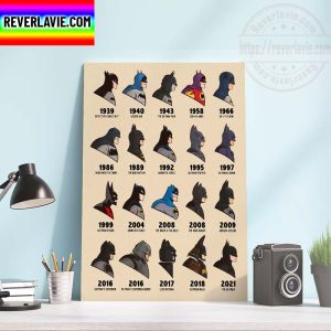 DC Comics Batman Through The Ages Home Decor Poster Canvas