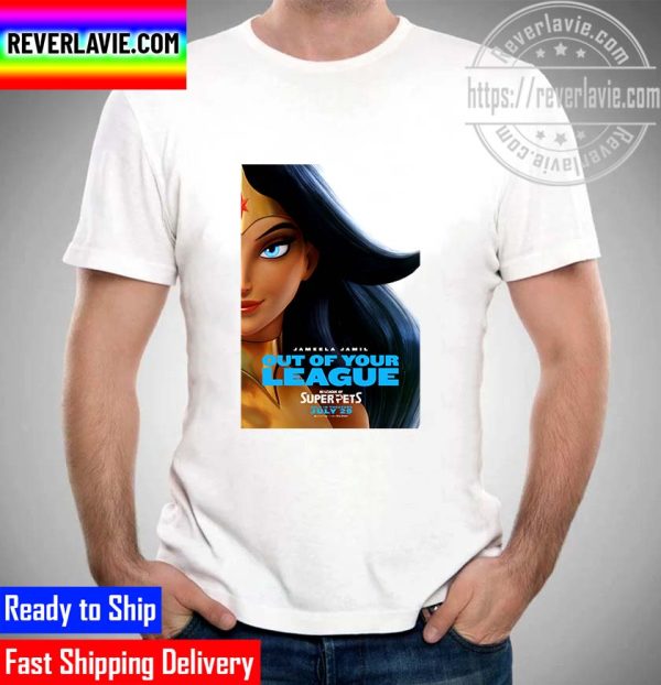 DC Comics Jameela Jamil Out Of Your League DC League Of Super Pets Official Poster Unisex T-Shirt