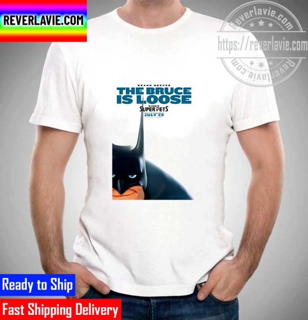DC Comics Keanu Reeves The Bruce Is Loose DC League Of Super Pets Official Poster Unisex T-Shirt