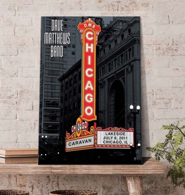 Dave Matthews Band Caravan At Lakeside Poster Canvas