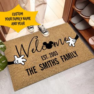 Disney The Smiths Family Doormat