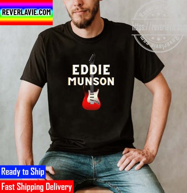 Eddie Munson With His Guitar Design Unisex T-Shirt