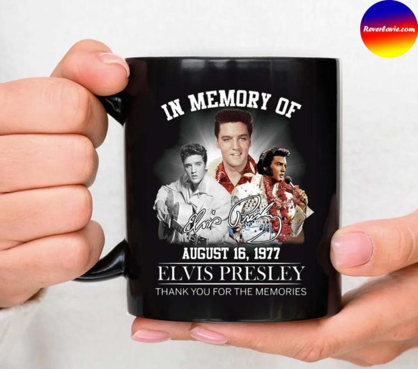 Elvis Presley In Memory Of August 16 1977 Signature Mug