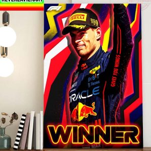 F1 Oracle Red Bull Racing Max Verstappen Wins French GP Home Decor Poster Canvas