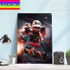 F1 Scuderia Ferrari Carlos Sainz British GP Winner Home Decor Poster Canvas