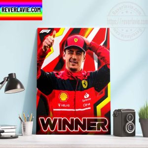 F1 Scuderia Ferrari Charles Leclerc Wins Austrian GP Home Decor Poster Canvas