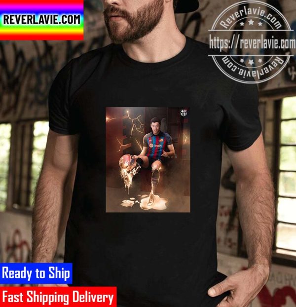 FC Barcelona Signed With LewanGOLDski Robert Lewandowski 9 Unisex T-Shirt