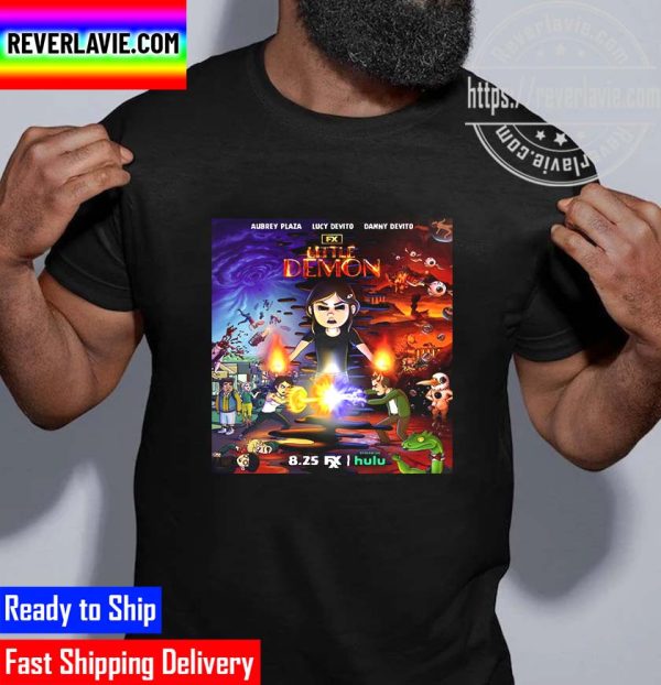 First Poster Little Demon Starring Aubrey Plaza Lucy DeVito and Danny DeVito Unisex T-Shirt
