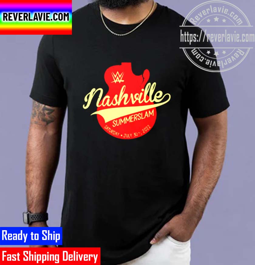 Funny Summerslam 2022 Nashville Guitar Unisex T-Shirt Funny Summerslam 2022 Nashville Guitar Unisex T-Shirt