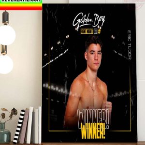 Golden Boy Boxing Fight Night Eric Tudor Winner Home Decor Poster Canvas