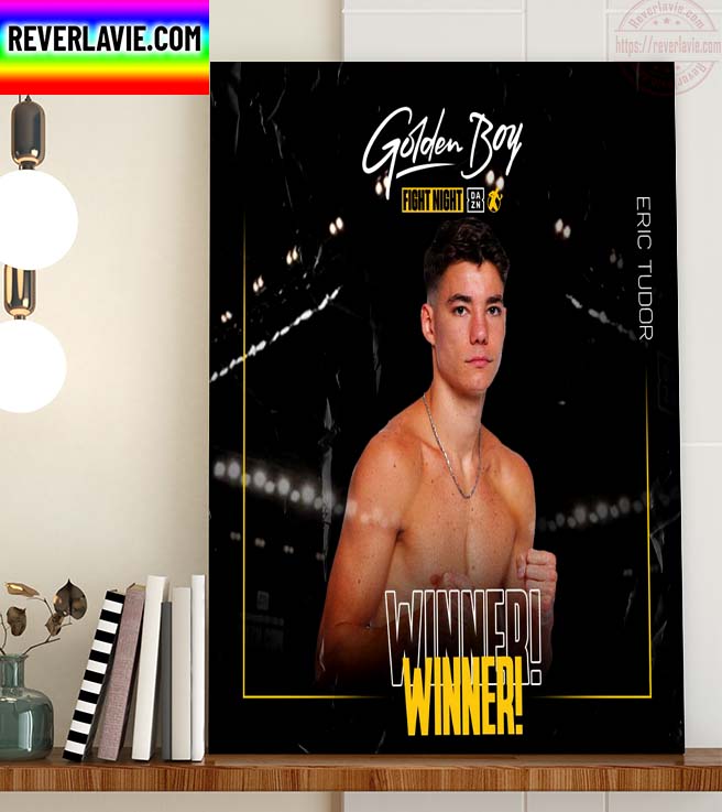 Golden Boy Boxing Fight Night Eric Tudor Winner Home Decor Poster Canvas Golden Boy Boxing Fight Night Eric Tudor Winner Home Decor Poster Canvas