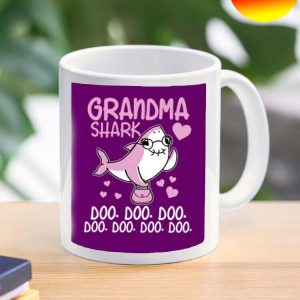 Grandma Shark Doo Doo Doo Birthday Gift Grandmother Mug
