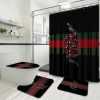 Gucci Snake With Vintage Web In White Background Bathroom Set