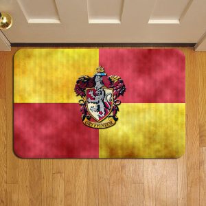 Harry Potter Hogwarts Gryffindor Crest Harry Potter Door Steps Foot Doormat Rug Mat Doormat