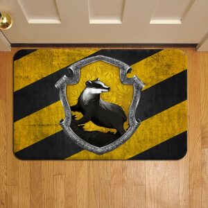 Harry Potter Hogwarts Hufflepuff Crest Harry Potter Doormat Foot Rug Door Mat Steps Doormat