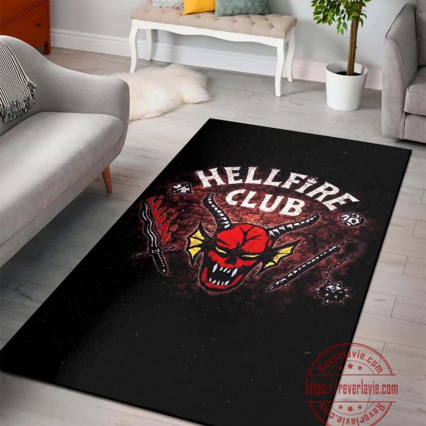 Hellfire Club Stranger Things 4 Rug Carpet