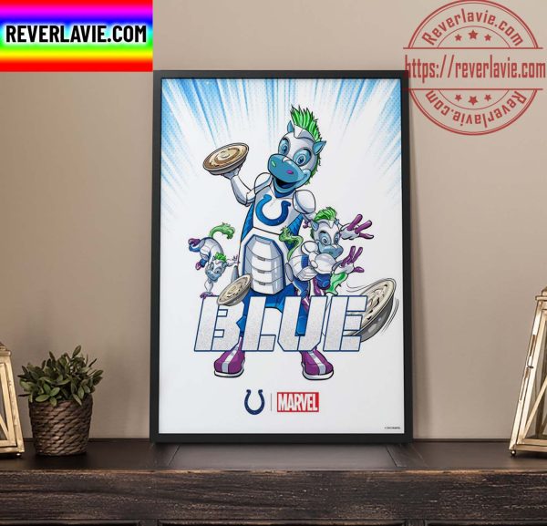 Indianapolis Colts x Marvel Studios Assemble Home Decor Poster Canvas