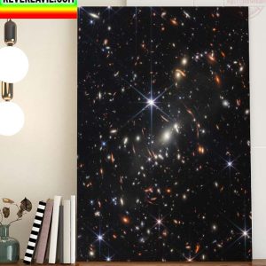 James Webb Space Telescope JWST The First Image Home Decor Poster Canvas