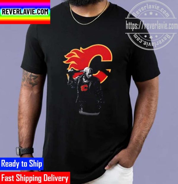 Jason Voorhees Calgary Flames Hockey Unisex T-Shirt
