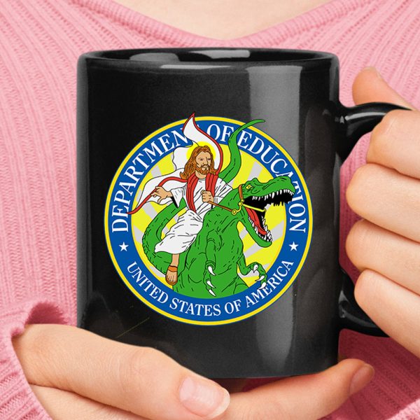Jesus And The Dinosaur Mug