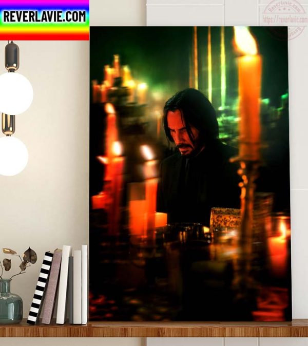 Keanu Reeves in John Wick 4 Official Film Poster Home Decor Poster Canvas
