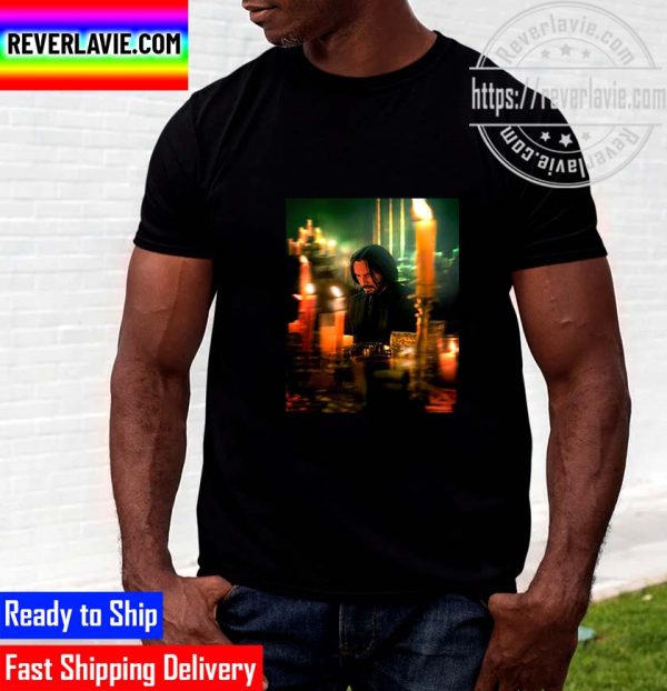Keanu Reeves in John Wick 4 Official Film Poster Unisex T-Shirt