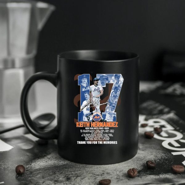 Keith Hernandez 17 Of New York Mets Signature Thank You For The Memories Mug