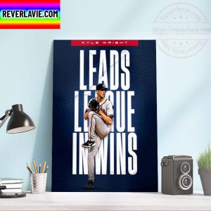 Kyle Wright The First Atlanta Braves Pitcher To Lead League In Wins Home Decor Poster Canvas