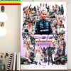 Lewis Hamilton 300 Race Starts Home Decor Poster Canvas