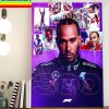 Lewis Hamilton 300 Race Starts Home Decor Poster Canvas
