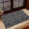 Louis Vuitton Golden Logo on Brown Doormat