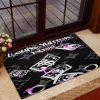 Louis Vuitton Green Icon Camouflage Background Doormat