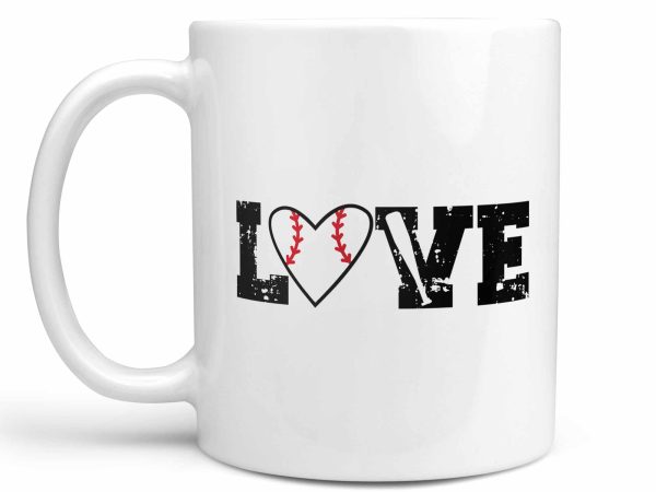 Love TEXT Baseball Mug