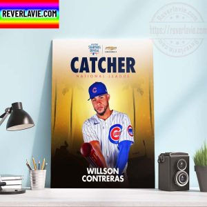 MLB All Star Starters Reveal 2022 Catcher National League Willson Contreras Home Decor Poster Canvas