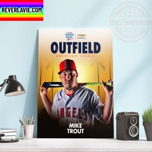 MLB All Star Starters Reveal 2022 Outfield American League Mike Trout Home Decor Poster Canvas