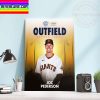 MLB All Star Starters Reveal 2022 Outfield American League Mike Trout Home Decor Poster Canvas