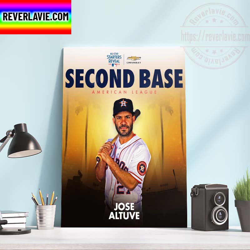 MLB All Star Starters Reveal 2022 Second Base American League Jose Altuve Home Decor Poster Canvas MLB All Star Starters Reveal 2022 Second Base American League Jose Altuve Home Decor Poster Canvas