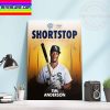 MLB All Star Starters Reveal 2022 Shortstop National League Trea Turner Home Decor Poster Canvas