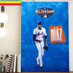 MLB New York Mets Edwin Diaz The 2022 All Star Team Home Decor Poster Canvas