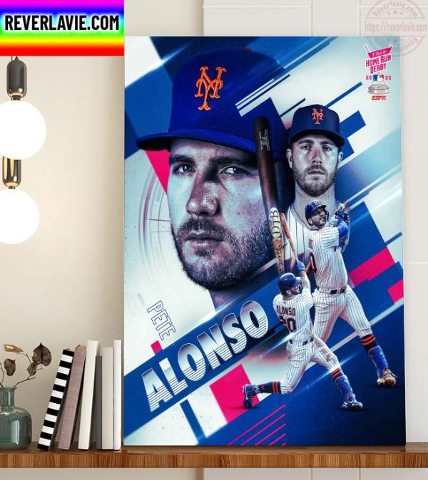 MLB New York Mets Pete Alonso Is Back In The 2022 Home Run Derby Home Decor Poster Canvas