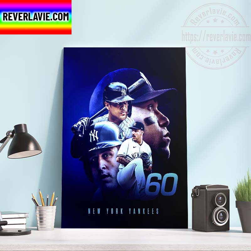 MLB New York Yankees Team First To 60 Wins Home Decor Poster Canvas MLB New York Yankees Team First To 60 Wins Home Decor Poster Canvas
