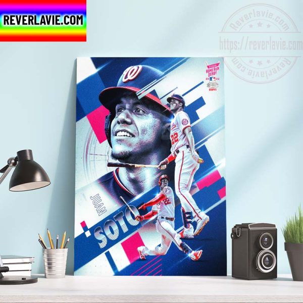 MLB Washington Nationals Juan Soto In The 2022 Home Run Derby Home Decor Poster Canvas