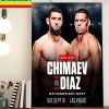 MMA UFC 279 Welterweight Bout Chimaev Vs Diaz Home Decor Poster Canvas