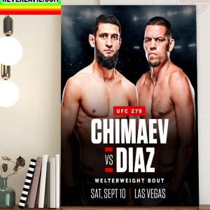 MMA UFC 279 Welterweight Bout Chimaev Vs Diaz Home Decor Poster Canvas