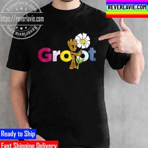 Marvel Groot Flowers Guardians Of The Galaxy Classic T-Shirt
