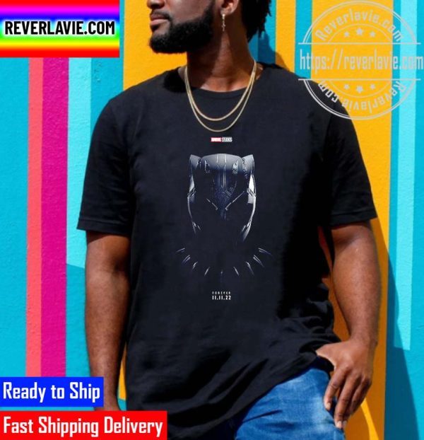 Marvel Studios Black Panther Forever 11 11 22 Logo Official Poster Unisex T-Shirt