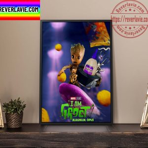 Marvel Studios I Am GROOT Magnum Opus Home Decor Poster Canvas