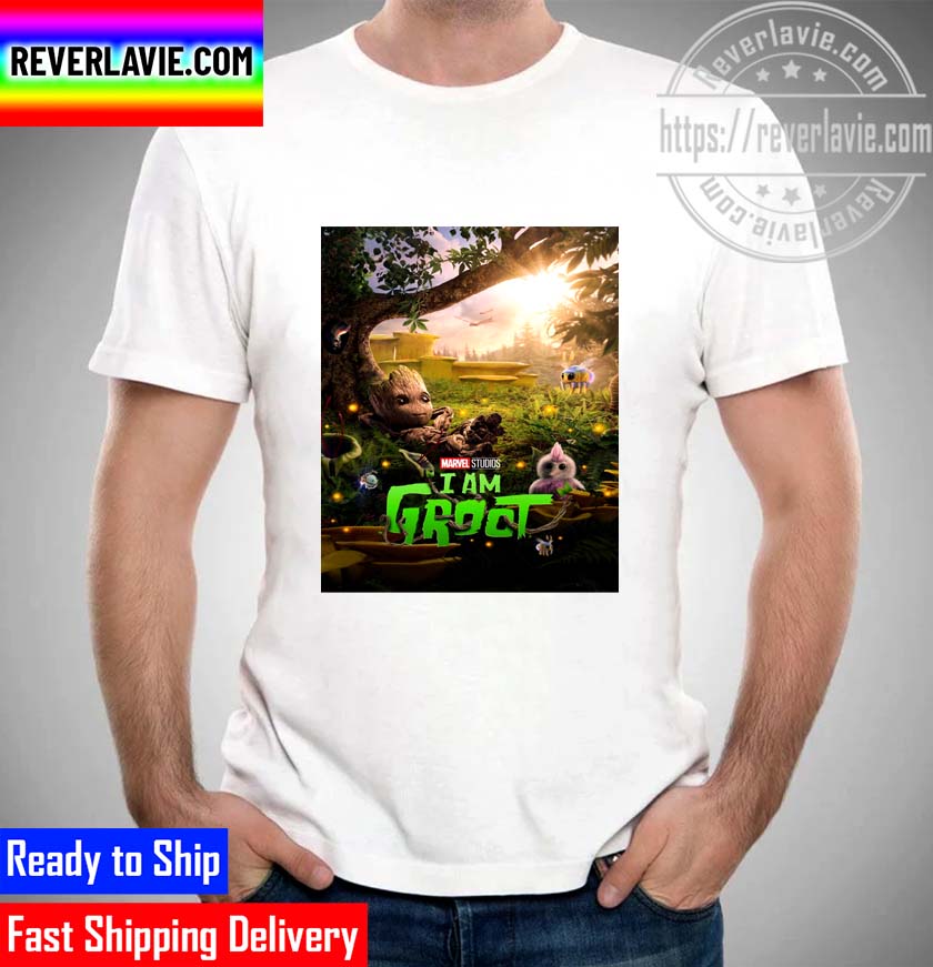 Marvel Studios I Am GROOT New Poster Art Unisex T-Shirt Marvel Studios I Am GROOT New Poster Art Unisex T-Shirt