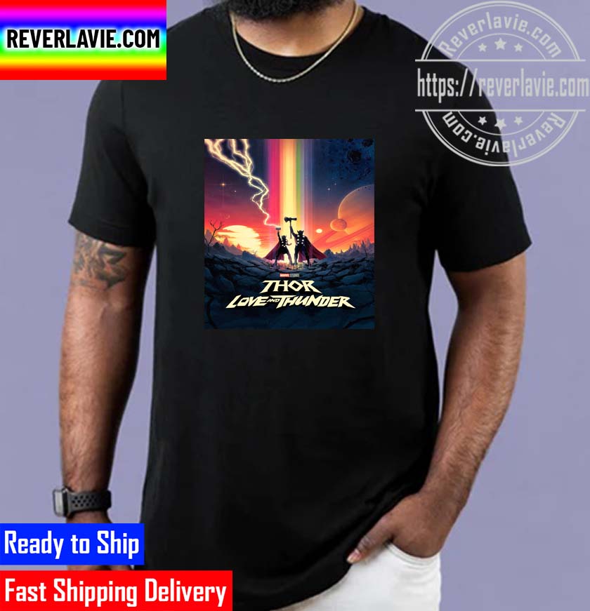 Marvel Studios Thor Love And Thunder Logo Fan Art Unisex T-Shirt Marvel Studios Thor Love And Thunder Logo Fan Art Unisex T-Shirt