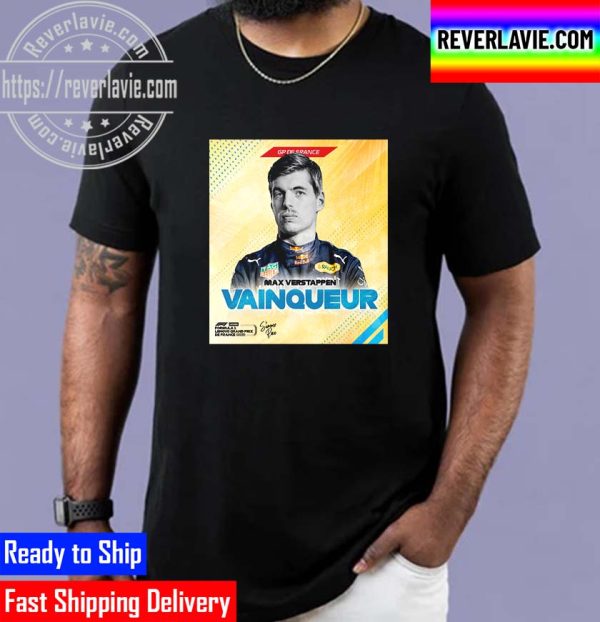 Max Verstappen Winner The 2022 French Grand Prix Unisex T-Shirt